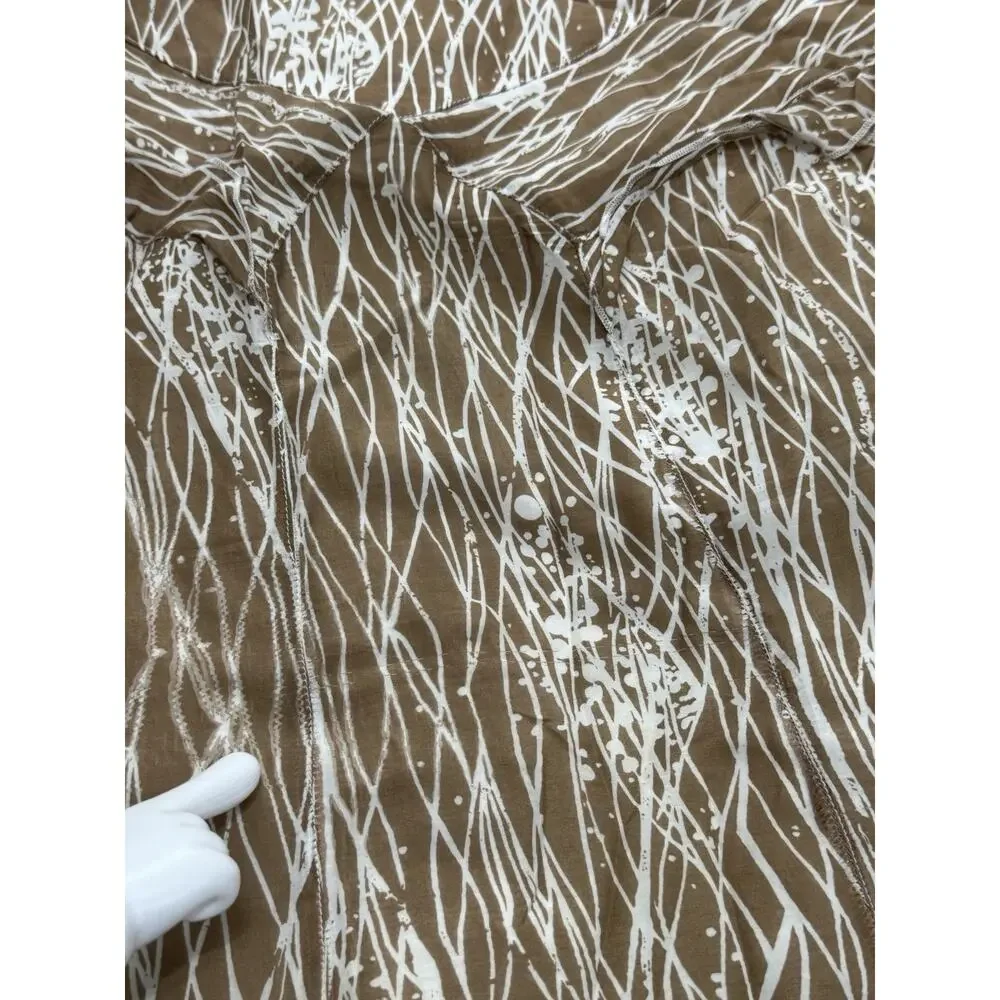 Anna Sui Anthropologie Maxi Skirt Brown Boho Prairie Fairycore Cottagecore 10